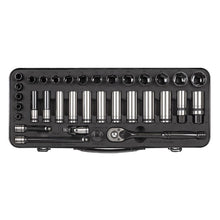 Load image into Gallery viewer, Sealey Socket Set 34pc 3/8&quot; Sq Drive WallDrive Metric Black Series (Premier)
