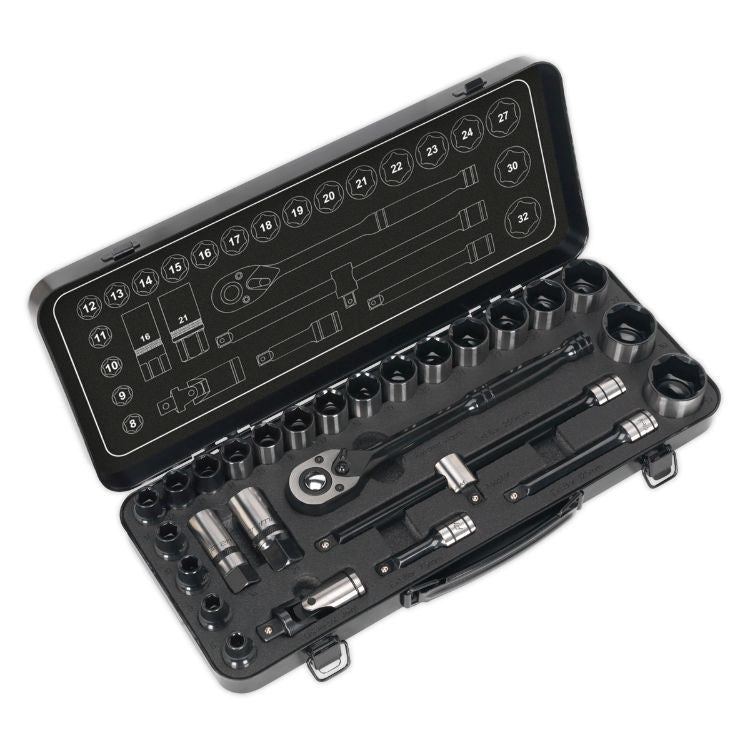 Sealey Socket Set 28pc 1/2