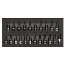 Load image into Gallery viewer, Sealey TRX-Star*/Hex/Spline Socket Bit Set 22pc 3/8&quot; Sq Drive Black Series (Premier)
