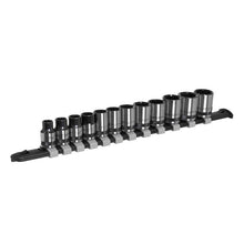 Load image into Gallery viewer, Sealey Socket Set 12pc 3/8&quot; Sq Drive Metric - Black Series (Premier)
