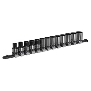 Sealey Socket Set 13pc 1/2" Sq Drive Metric - Black Series (Premier)