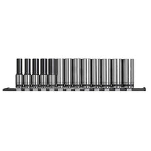 Load image into Gallery viewer, Sealey Socket Set Deep 13pc 1/2&quot; Sq Drive Metric - Black Series (Premier)
