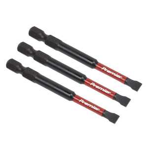 Sealey Slotted 5.5mm Impact Power Tool Bits 75mm - 3pc (Premier)