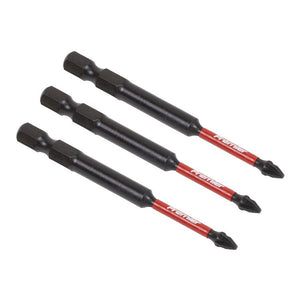 Sealey Pozi #1 Impact Power Tool Bits 75mm - 3pc (Premier)