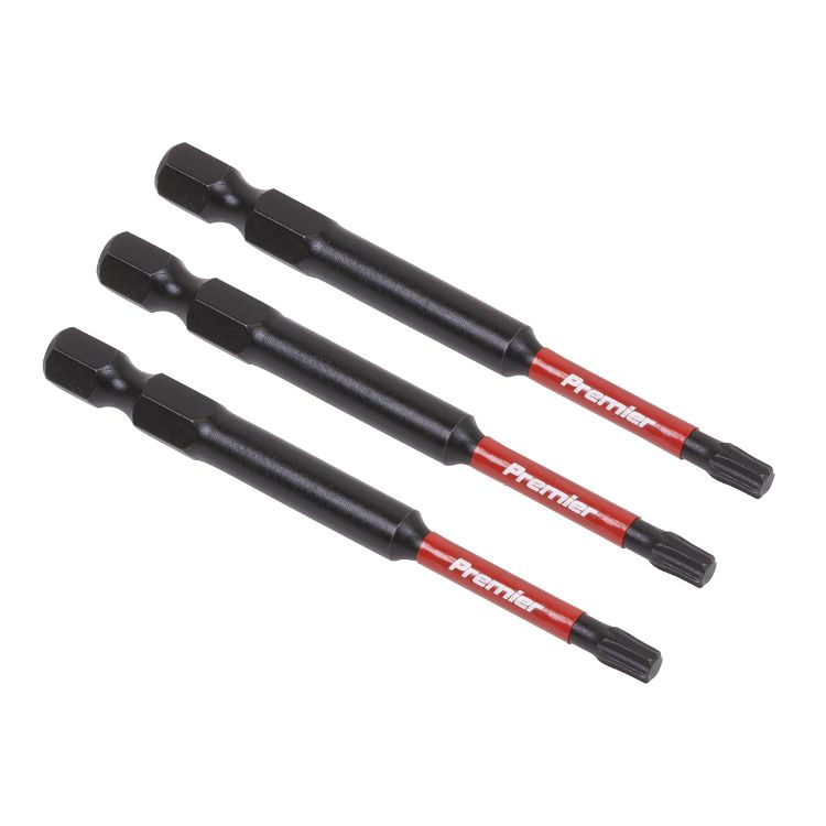 Sealey TRX-Star* T20 Impact Power Tool Bits 75mm - 3pc (Premier)