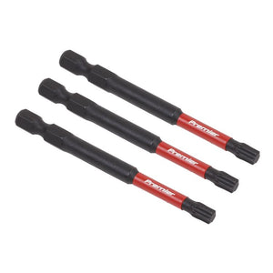 Sealey TRX Star* T27 Impact Power Tool Bits 75mm - 3pc (Premier)