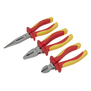 Sealey Screwdriver Set 8pc Hammer-Thru Hi-Vis Orange (Premier)