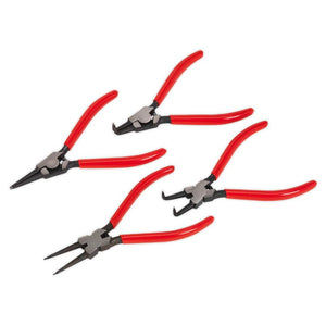 Sealey Circlip Pliers Set 180mm 4pc (Vinyl Grip) (Premier)