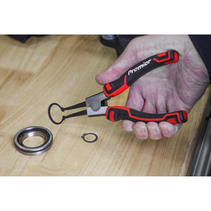 Sealey Circlip Pliers Set 180mm 4pc (Dual Material Grip) (Premier)