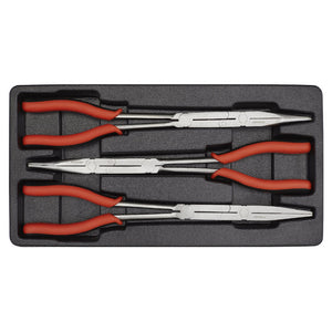 Sealey Double Joint Pliers Set 3pc Long Reach 335mm (13") (Premier)