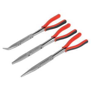 Sealey Double Joint Pliers Set 3pc Long Reach 335mm (13") (Premier)