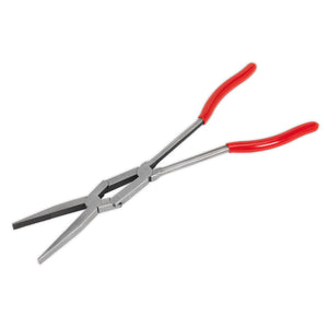 Sealey Flat Nose Pliers Double Joint Long Reach 335mm (13") (Premier)