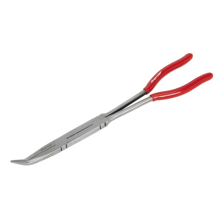 Sealey Needle Nose Pliers Double Joint Long Reach 335mm 45° (Premier)