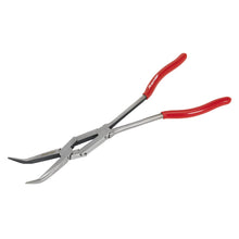 Load image into Gallery viewer, Sealey Needle Nose Pliers Double Joint Long Reach 335mm 45° (Premier)
