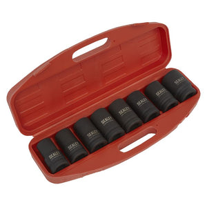 Sealey Impact Socket Set 8pc 1" Sq Drive Deep Metric (Premier)