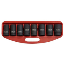 Load image into Gallery viewer, Sealey Impact Socket Set 8pc 1&quot; Sq Drive Deep Metric (Premier)
