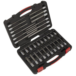 Sealey TRX-Star* Socket Bit Set 32pc 3/8" Sq Drive - Platinum Series (Premier)