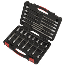 Load image into Gallery viewer, Sealey Spline Socket Bit Set 26pc 3/8&quot; Sq Drive - Platinum Series (Premier)
