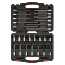 Load image into Gallery viewer, Sealey Spline Socket Bit Set 26pc 3/8&quot; Sq Drive - Platinum Series (Premier)
