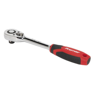 Sealey Ratchet Wrench 1/2" Sq Drive - Pear-Head Flip Reverse Comfort Grip (Premier)