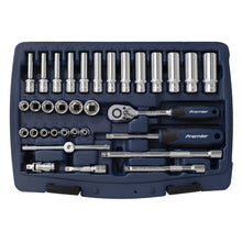 Load image into Gallery viewer, Sealey Socket Set 33pc 1/4&quot; Sq Drive 6pt WallDrive Metric (Premier)
