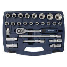 Load image into Gallery viewer, Sealey Socket Set 26pc 1/2&quot; Sq Drive 6pt WallDrive 48-Tooth Metric (Premier)
