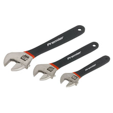 Load image into Gallery viewer, Sealey Adjustable Wrench Set 3pc Ni-Fe Finish (Premier)
