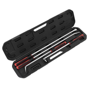 Sealey Pry Bar Set 4pc Heavy-Duty, Hammer Cap (Premier)