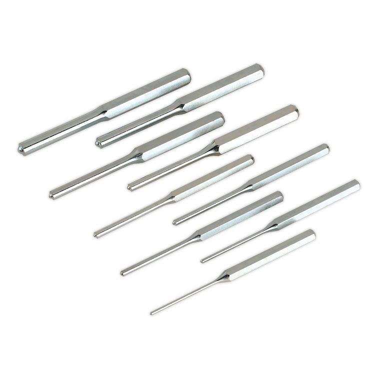 Sealey Roll Pin Punch Set 9pc 3-12mm Metric (Premier)