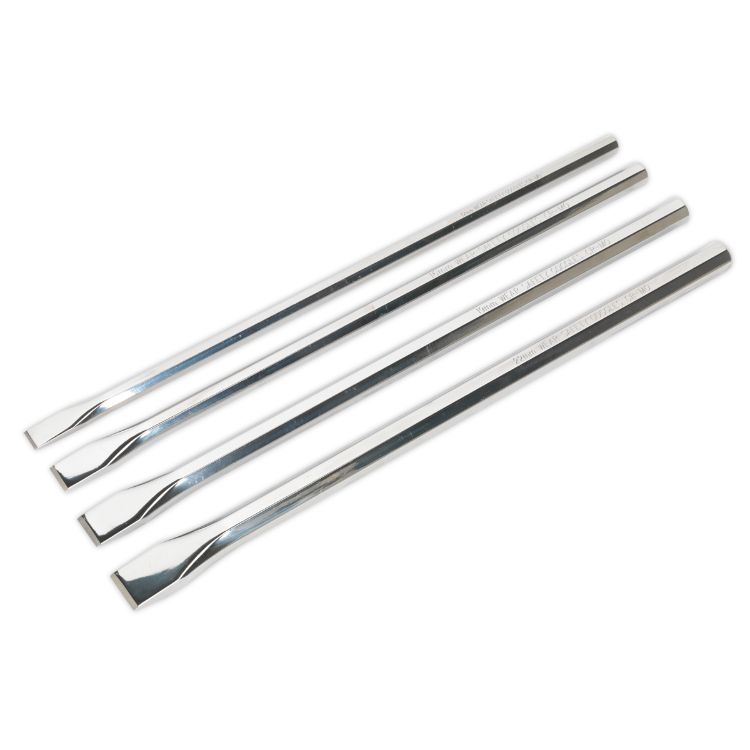 Sealey Chisel Set 4pc Extra-Long (Premier)