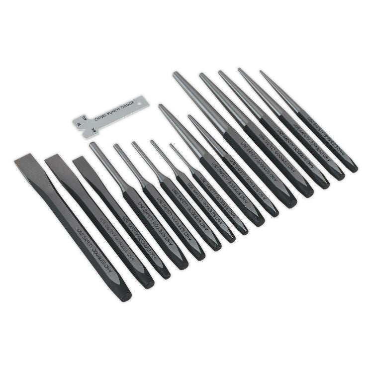 Sealey Punch & Chisel Set 16pc