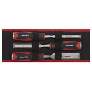 Sealey Hammer-Thru Wood Chisel 3pc Set (Premier)