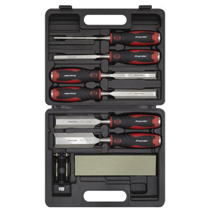 Sealey Hammer-Thru Wood Chisel 8pc Set (Premier)