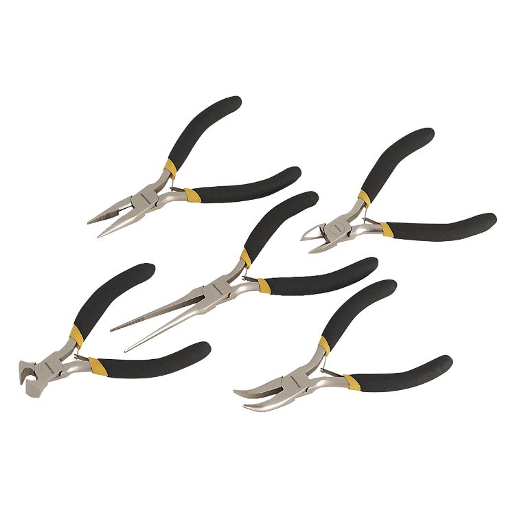 Sealey Mini Pliers Set 5pc Ni-Fe Finish