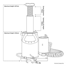 Load image into Gallery viewer, Sealey Bottle Jack 20 Tonne, Manual/Air Hydraulic
