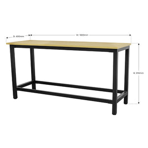 Sealey Workbench Steel, 25mm MDF Top 1.8M