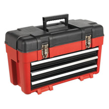 Load image into Gallery viewer, Sealey Toolbox 3 Drawer Portable 585mm
