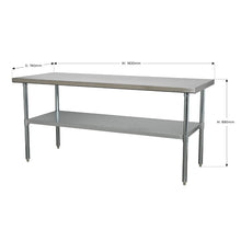 Load image into Gallery viewer, Sealey Stainless Steel Workbench 1.8M
