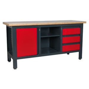 Sealey Workstation, 3 Drawers, 1 Cupboard & Open Storage