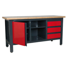 Load image into Gallery viewer, Sealey Workstation, 3 Drawers, 1 Cupboard &amp; Open Storage
