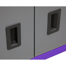 Load image into Gallery viewer, Sealey Topchest &amp; Rollcab Combination 6 Drawer Ball-Bearing Slides - Purple/Grey
