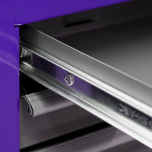 Load image into Gallery viewer, Sealey Topchest &amp; Rollcab Combination 6 Drawer Ball-Bearing Slides - Purple/Grey
