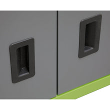 Load image into Gallery viewer, Sealey Topchest &amp; Rollcab Combination 6 Drawer Ball-Bearing Slides - Green/Grey
