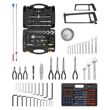 Load image into Gallery viewer, Sealey Topchest &amp; Rollcab Combination 6 Drawer Ball-Bearing Slides - Green/Grey &amp; 170pc Tool Kit
