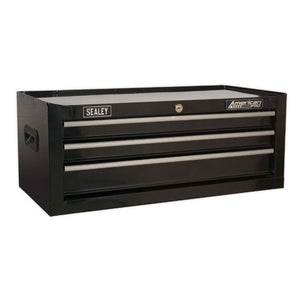 Sealey Mid-Box 3 Drawer Ball-Bearing Slides - Black (AP223B)