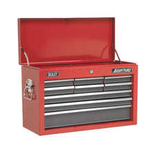 Load image into Gallery viewer, Sealey Topchest &amp; Rollcab Combination 14 Drawer Ball-Bearing Slides - Red/Grey &amp; 281pc Tool Kit
