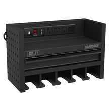 Load image into Gallery viewer, Sealey Power Tool Storage Rack, Drawer &amp; Power Strip
