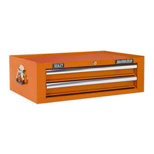 Load image into Gallery viewer, Sealey Mid-Box 2 Drawer Ball-Bearing Slides - Orange
