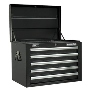 Sealey Toolchest Combination 14 Drawer Ball-Bearing Slides - Black & 446pc Tool Kit (Premier)