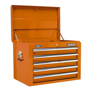 Sealey Toolchest Combination 14 Drawer Ball-Bearing Slides - Orange & 446pc Tool Kit (Premier)